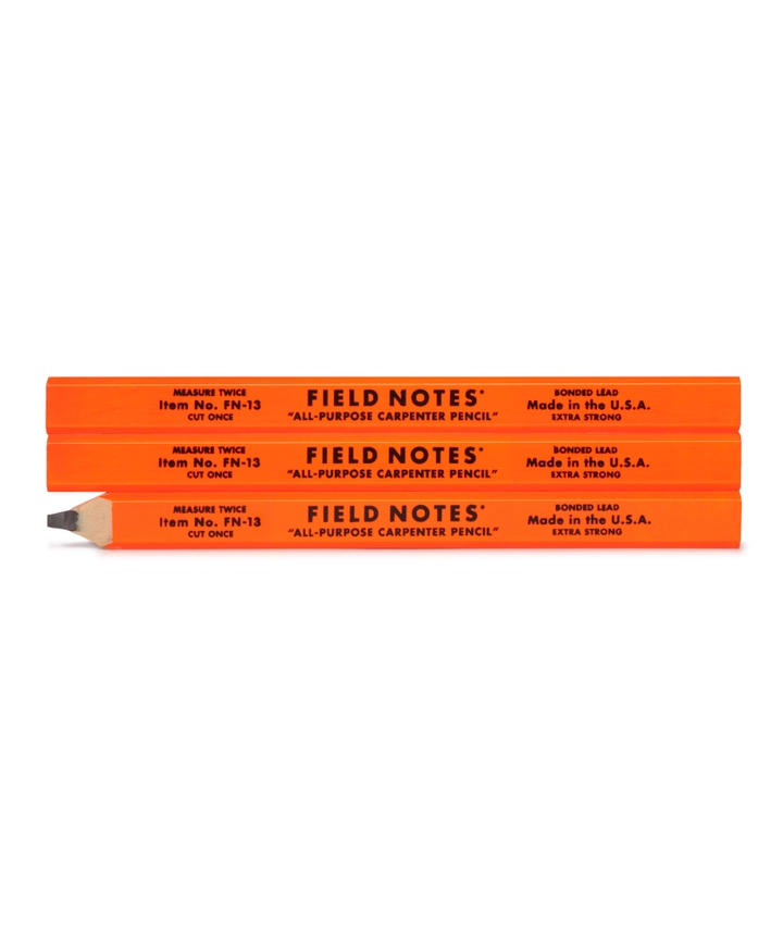 3PK Carpenter Pencil- Orange